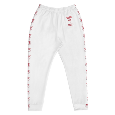 Men's Joggers White/Red