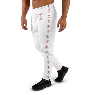 Men's Joggers White/Red