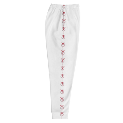 Men's Joggers White/Red