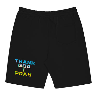 Men's fleece shorts Blue and Yellow